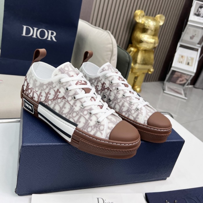 b23 low-top sneaker coffee D*or oblique canvas
