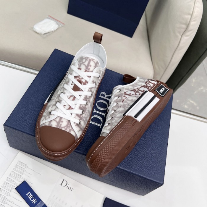 b23 low-top sneaker coffee D*or oblique canvas