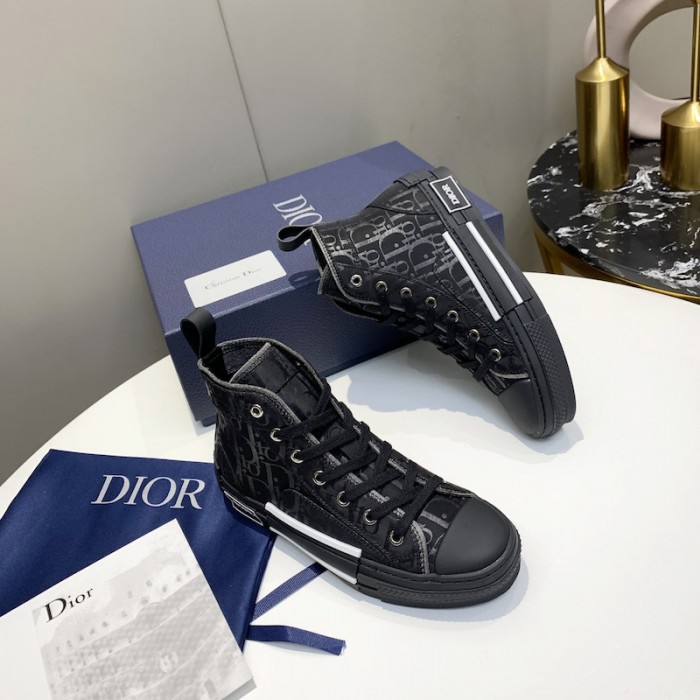 b23 high-top sneaker black D*or oblique canvas