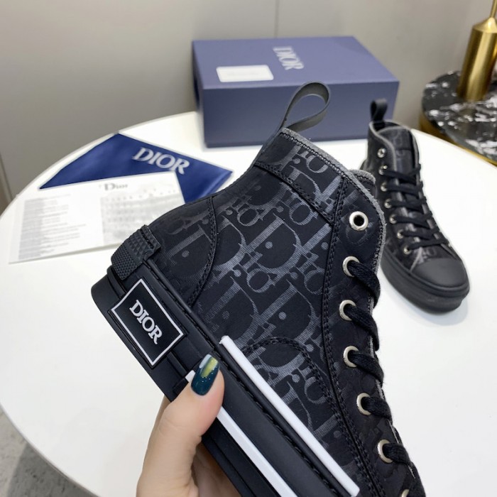 b23 high-top sneaker black D*or oblique canvas