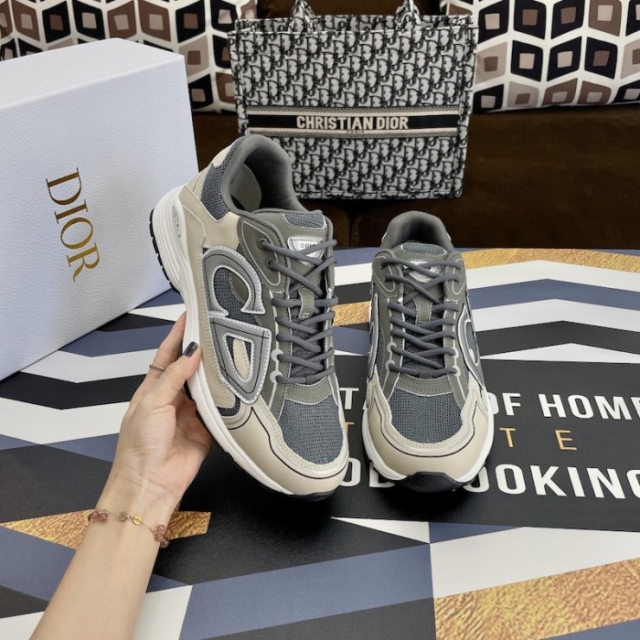 D*or b30 sneaker olive mesh and technical fabric