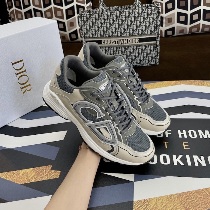 D*or b30 sneaker olive mesh and technical fabric