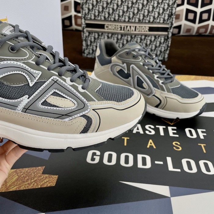 D*or b30 sneaker olive mesh and technical fabric