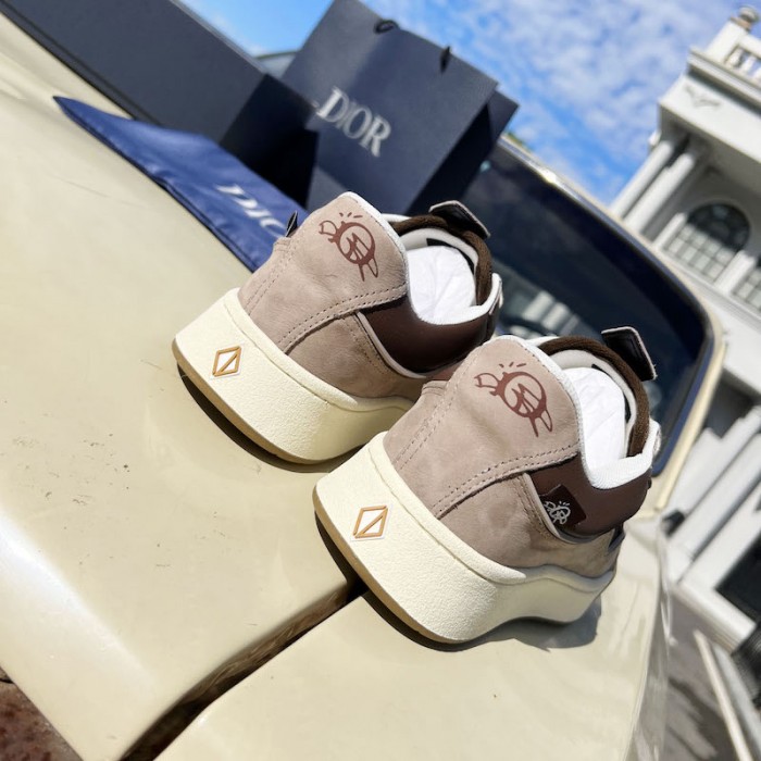 b713 cactus jack D*or sneaker brown nubuck calfskin