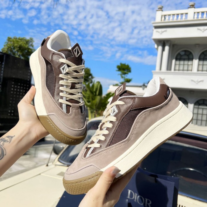 b713 cactus jack D*or sneaker brown nubuck calfskin