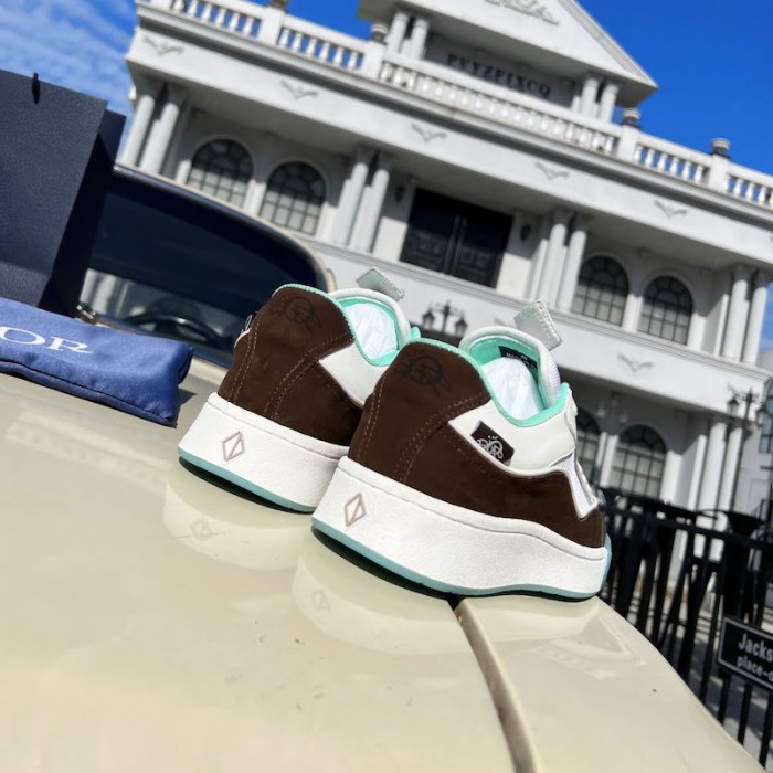 b713 cactus jack D*or sneaker mocha nubuck calfskin