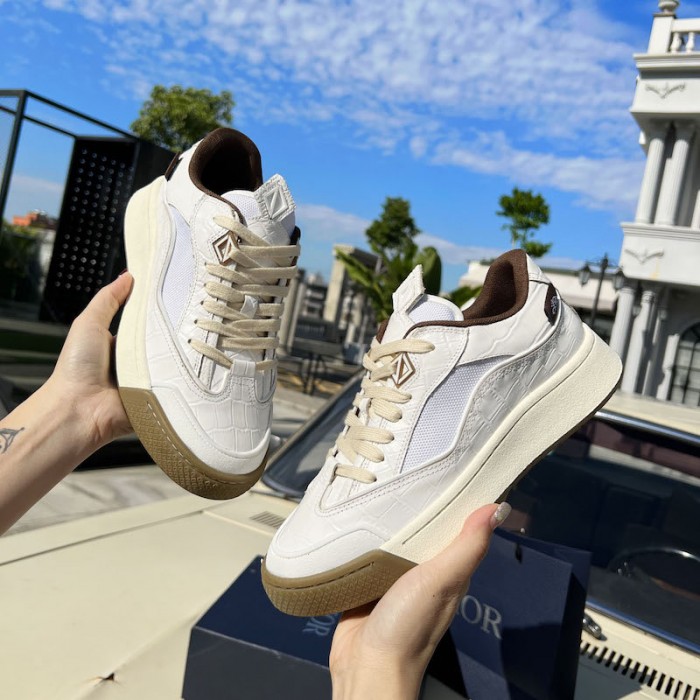 b713 cactus jack D*or sneaker white nubuck calfskin