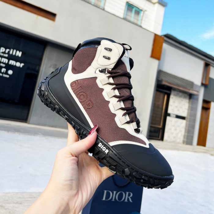 D*or D*orizon hiking ankle boot coffer technical mesh with black rubber
