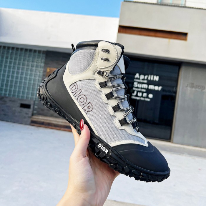D*or D*orizon hiking ankle boot gray technical mesh with black rubber