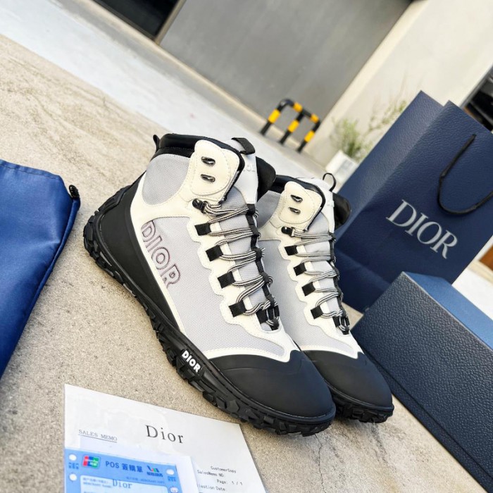 D*or D*orizon hiking ankle boot gray technical mesh with black rubber