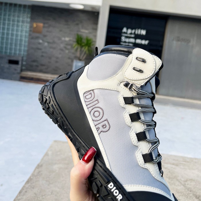 D*or D*orizon hiking ankle boot gray technical mesh with black rubber