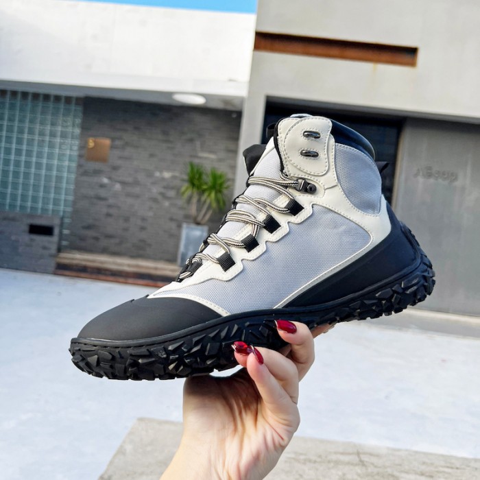 D*or D*orizon hiking ankle boot gray technical mesh with black rubber