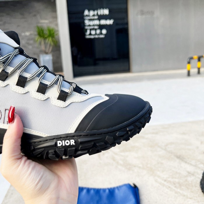 D*or D*orizon hiking ankle boot gray technical mesh with black rubber