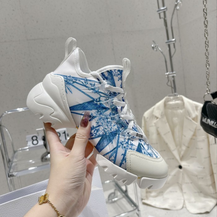 D*or d-connect sneaker blue multicolor technical fabric with rêve d