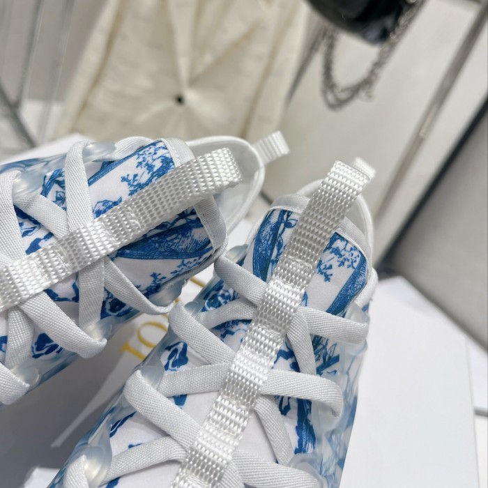 D*or d-connect sneaker blue multicolor technical fabric with rêve d