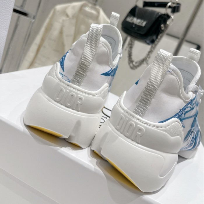 D*or d-connect sneaker blue multicolor technical fabric with rêve d