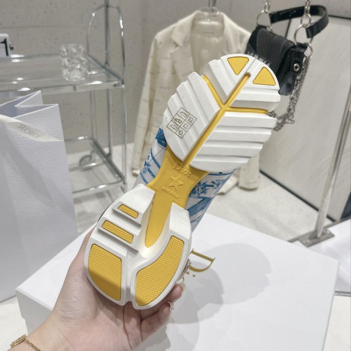 D*or d-connect sneaker blue multicolor technical fabric with rêve d