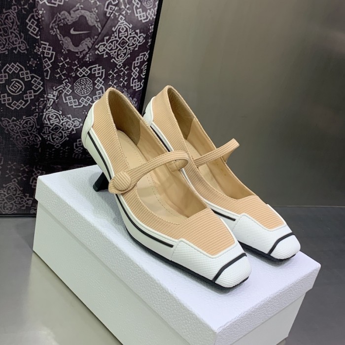 D*or d-motion pump nude technical fabric and white rubber