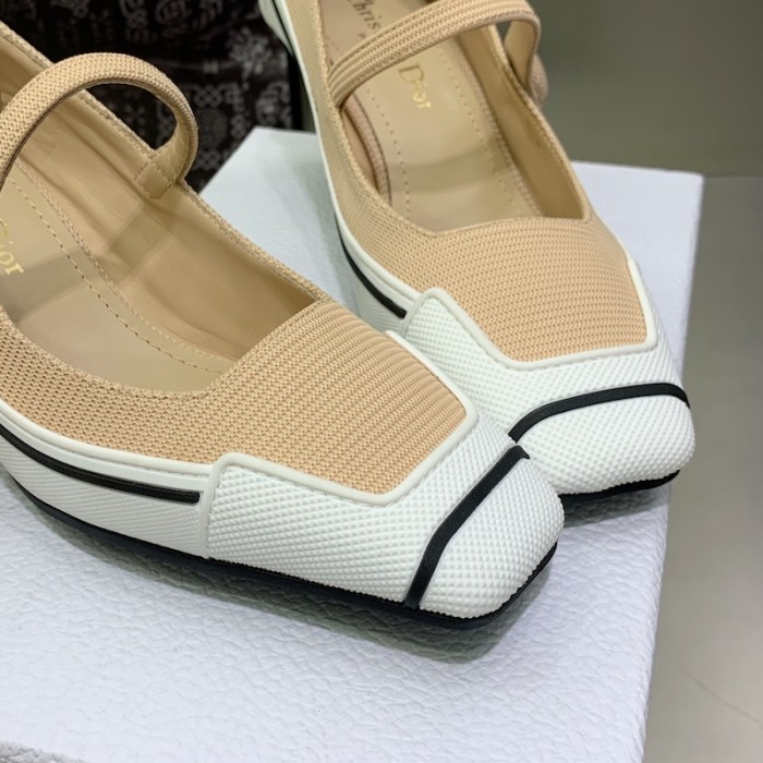 D*or d-motion pump nude technical fabric and white rubber