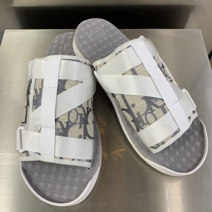 D*or alpha sandal D*or oblique jacquard white