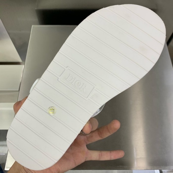 D*or alpha sandal D*or oblique jacquard white