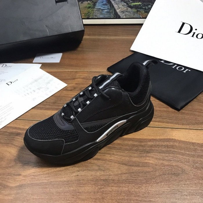 D*or b22 sneaker in black technical knit