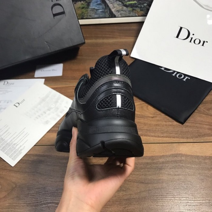 D*or b22 sneaker in black technical knit