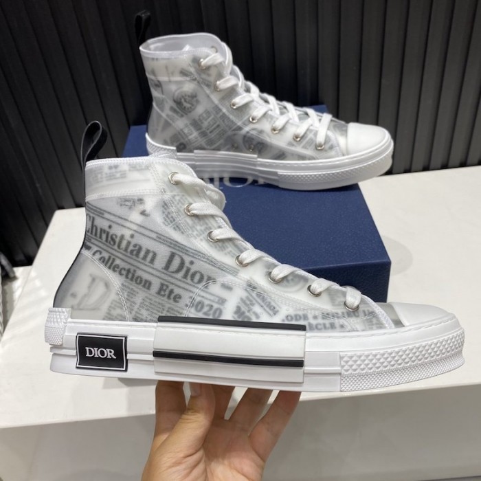 D*or b23 high top logo oblique with daniel arsham motif