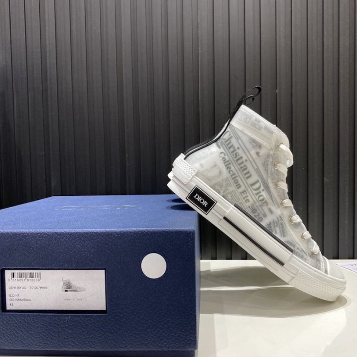 D*or b23 high top logo oblique with daniel arsham motif