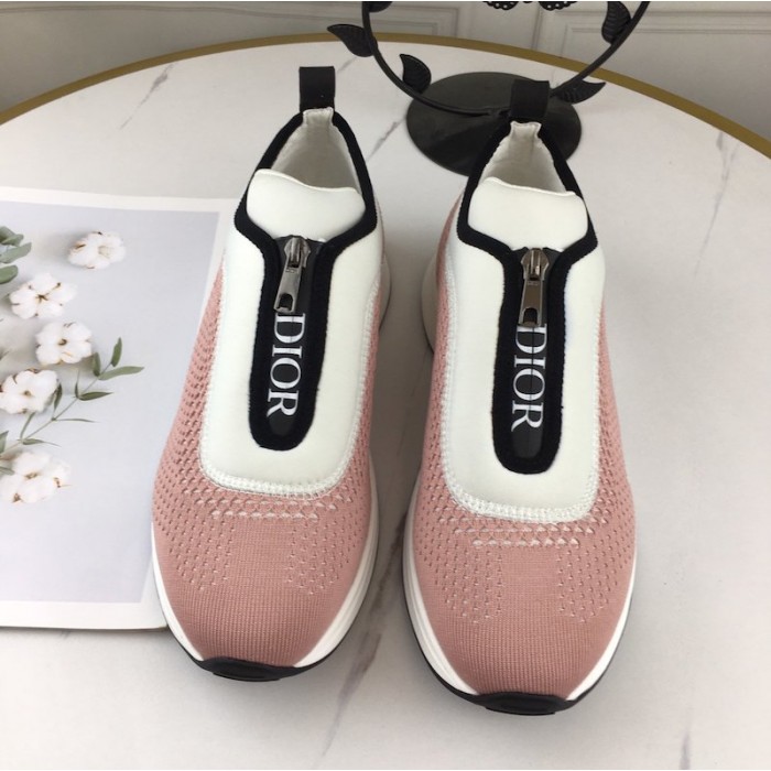 D*or b25 low top sneakers in pink keni & neoprene