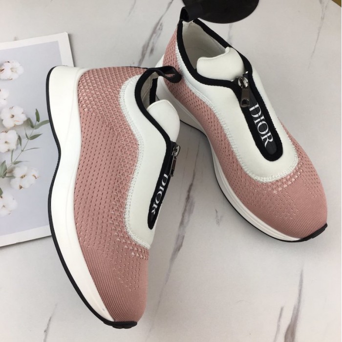 D*or b25 low top sneakers in pink keni & neoprene
