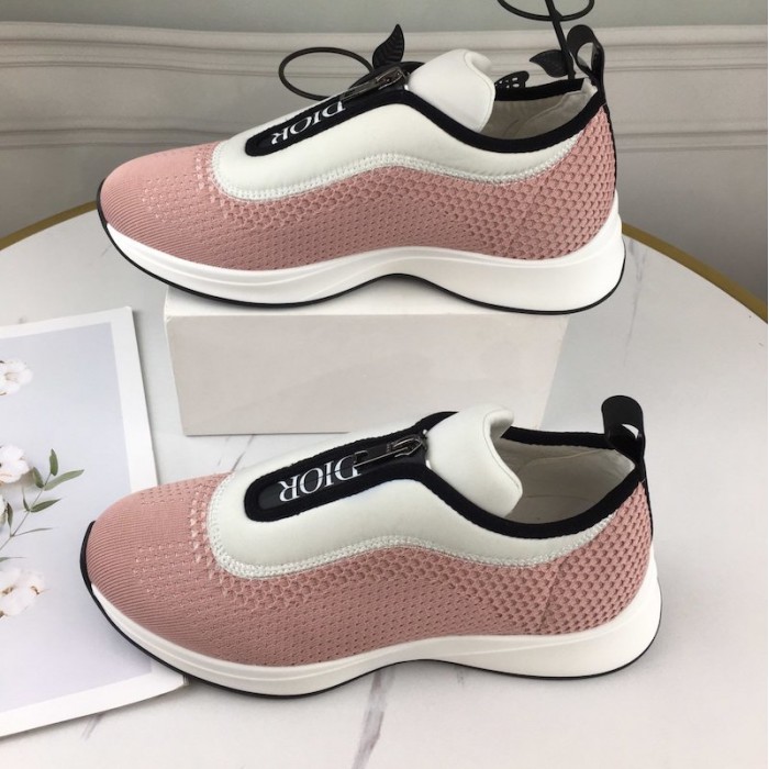 D*or b25 low top sneakers in pink keni & neoprene
