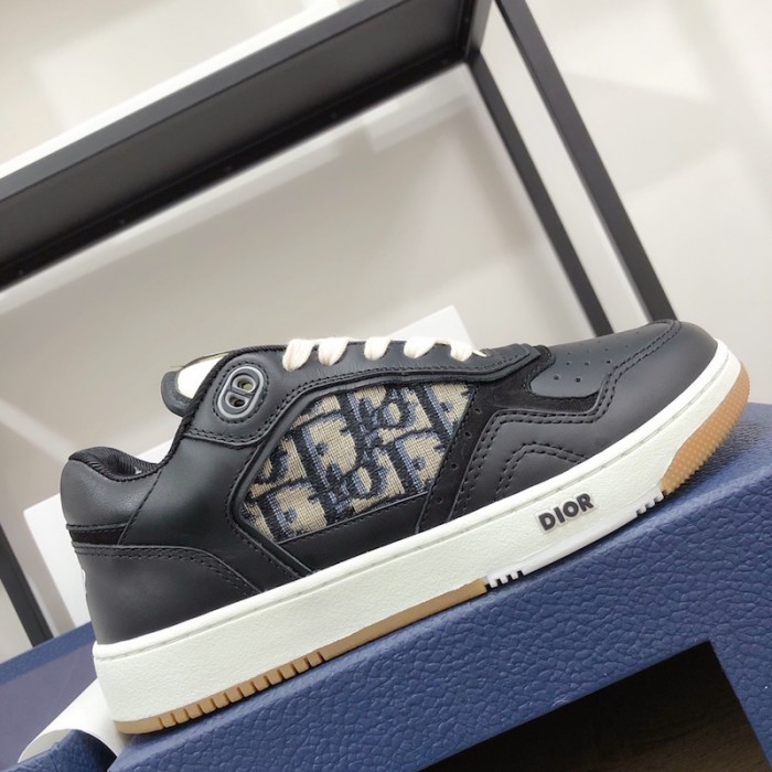 D*or b27 low top D*or oblique sneaker black