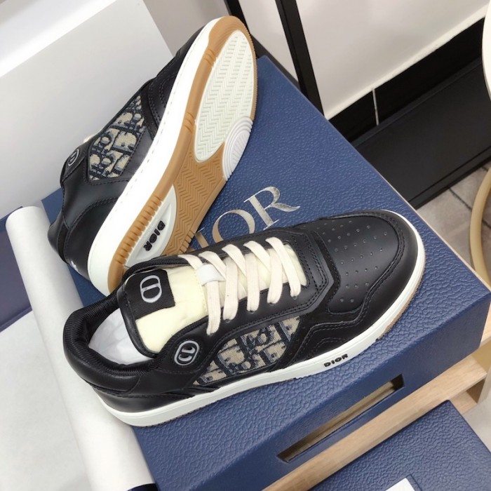 D*or b27 low top D*or oblique sneaker black