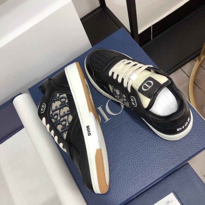 D*or b27 low top D*or oblique sneaker black