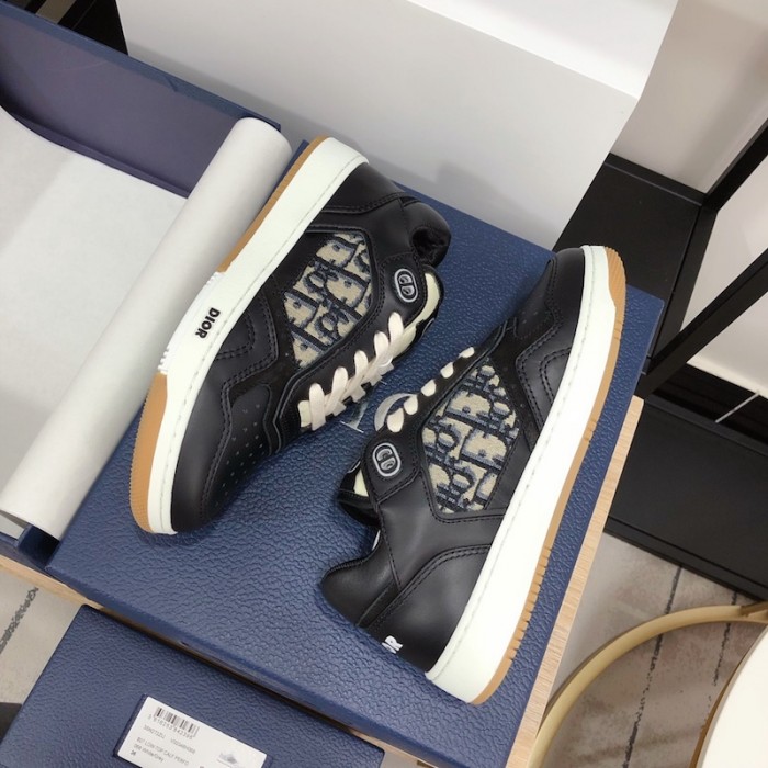 D*or b27 low top D*or oblique sneaker black