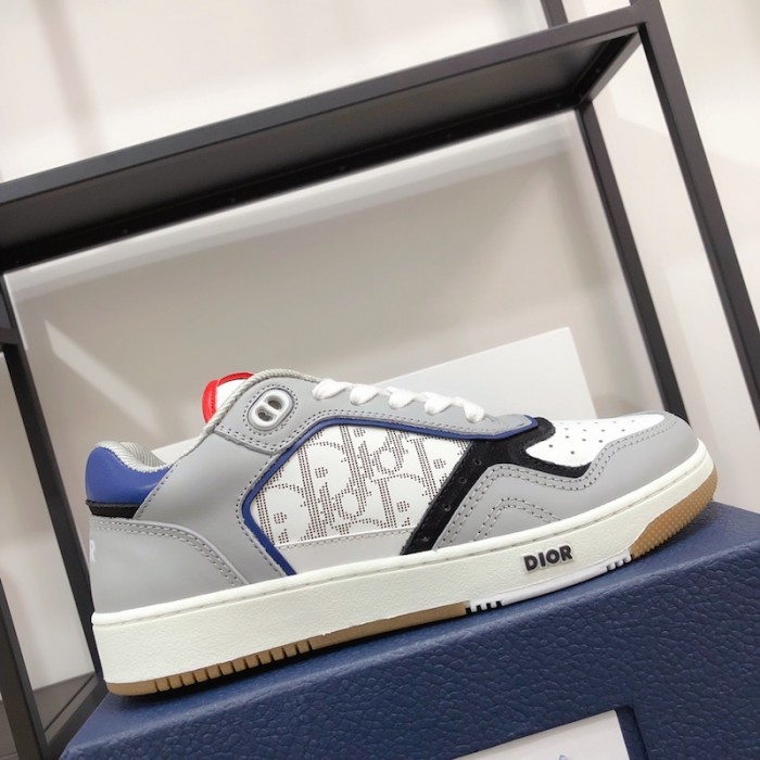 D*or b27 low top D*or oblique sneaker grey / blue