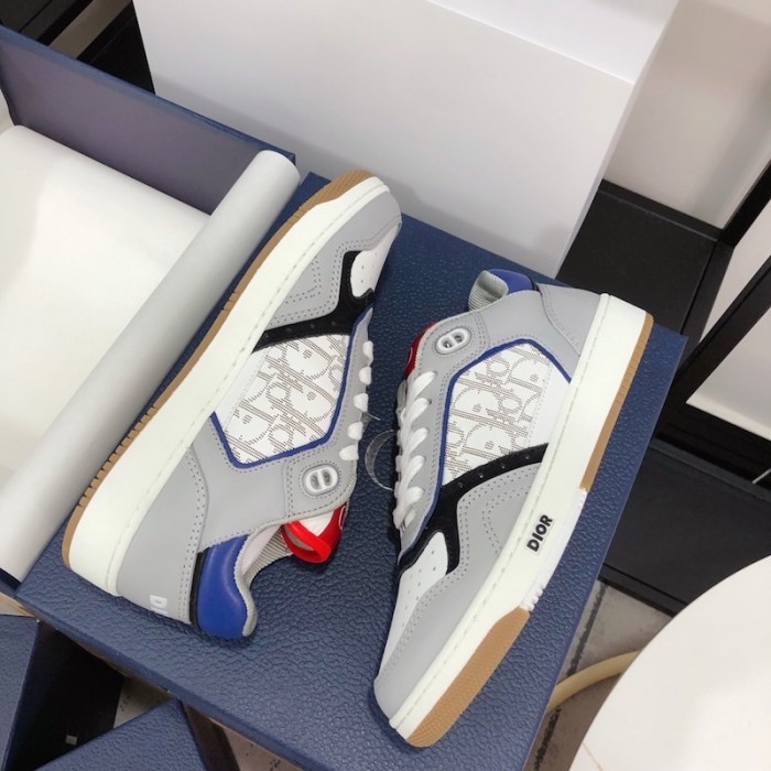 D*or b27 low top D*or oblique sneaker grey / blue