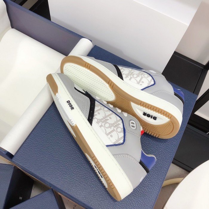 D*or b27 low top D*or oblique sneaker grey / blue