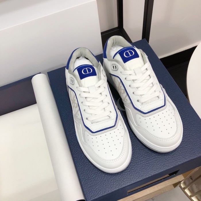 D*or b27 low top D*or oblique sneaker white/blue