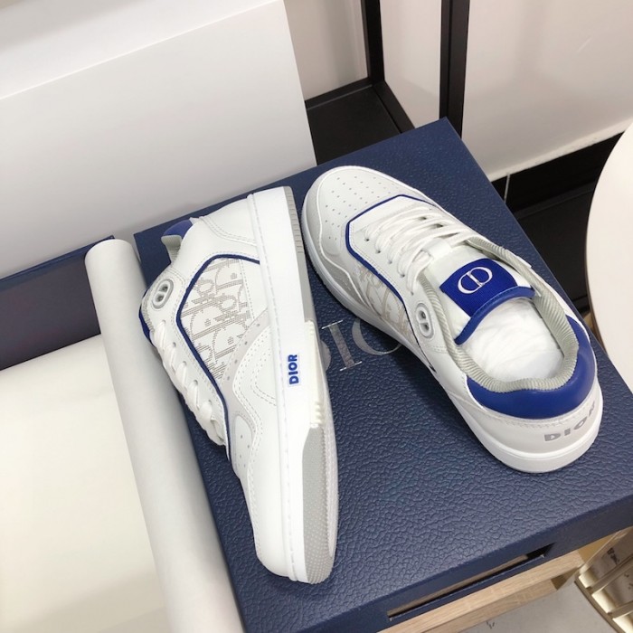 D*or b27 low top D*or oblique sneaker white/blue
