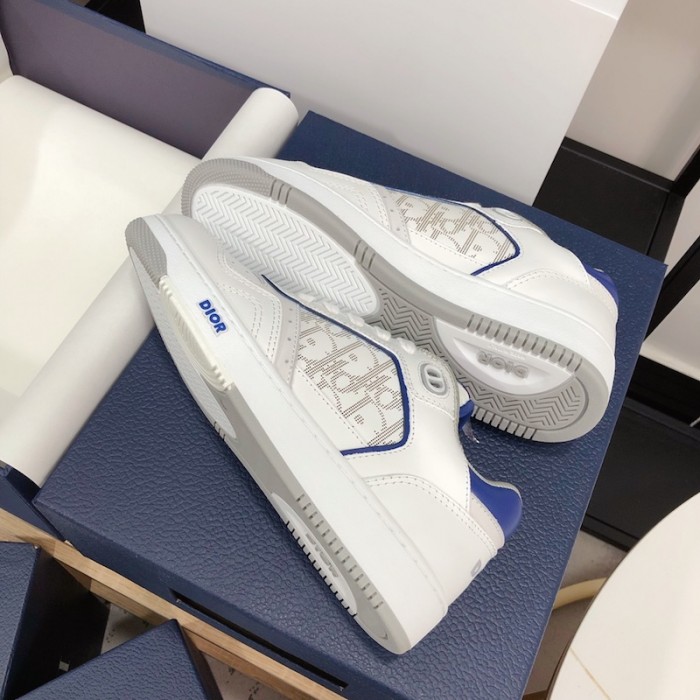 D*or b27 low top D*or oblique sneaker white/blue