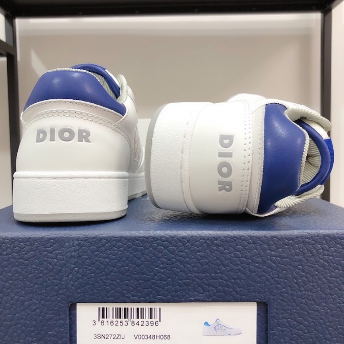 D*or b27 low top D*or oblique sneaker white/blue