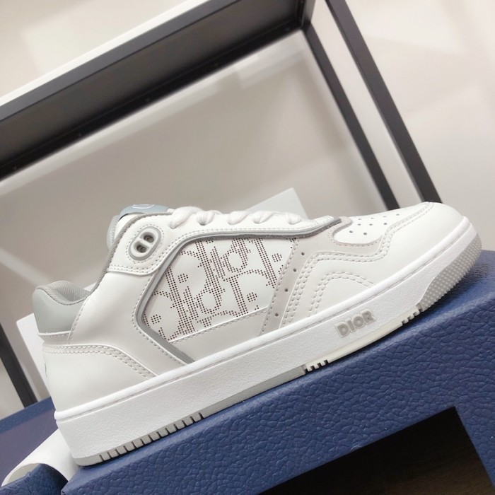 D*or b27 low top D*or oblique sneaker white