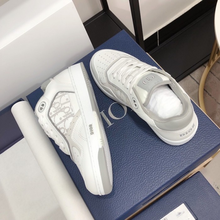 D*or b27 low top D*or oblique sneaker white