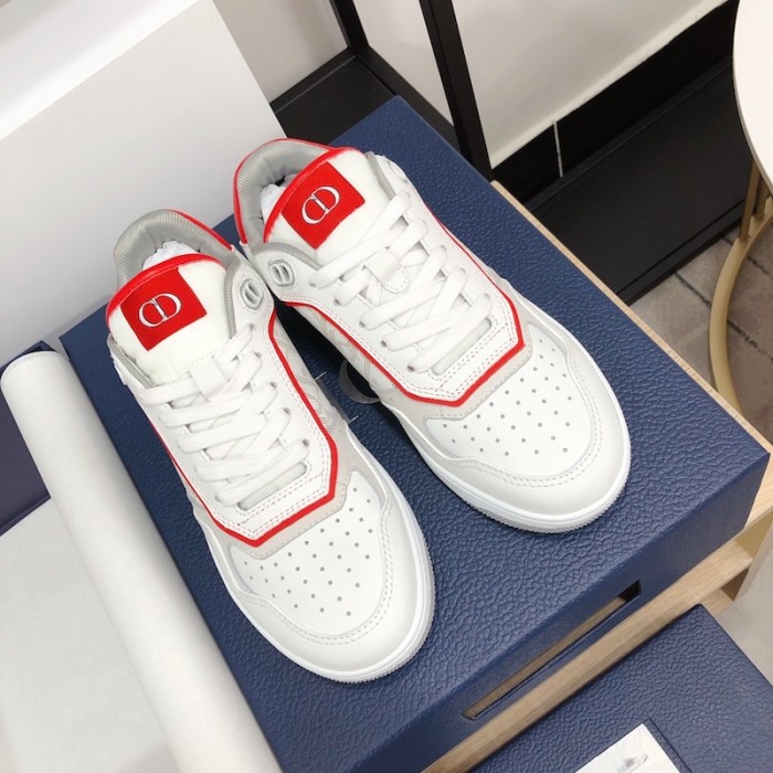 D*or b27 low top D*or oblique sneaker white/red