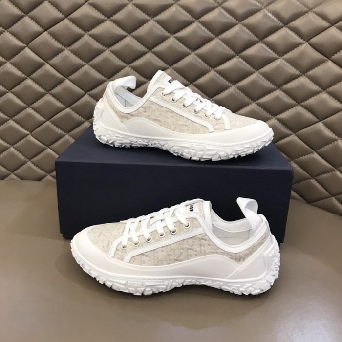 D*or b28 high top sneaker white D*or oblique jacquard and rubber