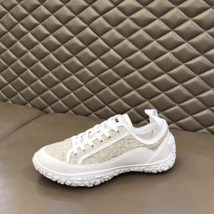 D*or b28 high top sneaker white D*or oblique jacquard and rubber