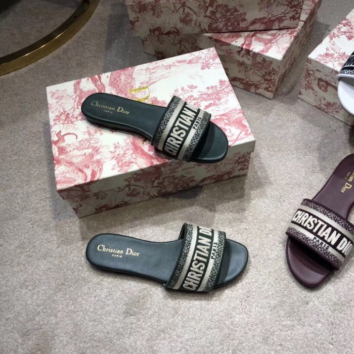 D*or dway slide embroidered cotton green