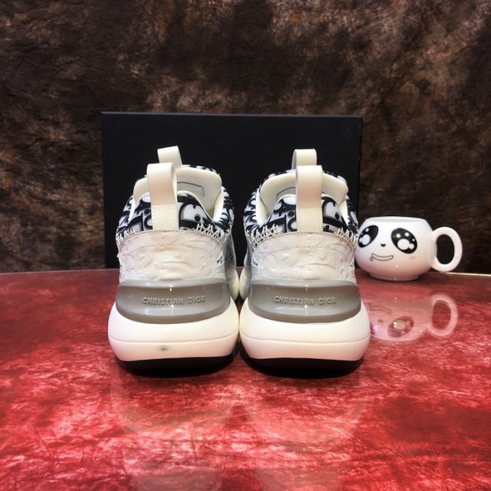 D*or oblique b24 sneaker with cannage motif white